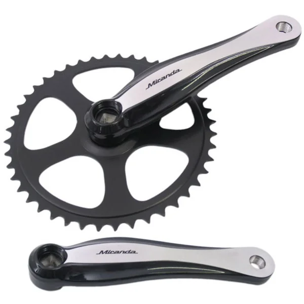 Crankstel 44T Miranda Beta 1+ voor 3/32" ketting - aluminium - zwart