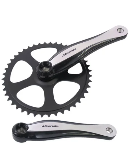 Crankstel 44T Miranda Beta 1+ voor 3/32" ketting - aluminium - zwart