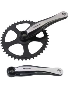 Crankstel 46T Miranda Beta 1+ voor  3/32" ketting - aluminium - zwart