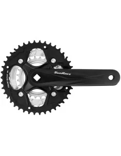 Crankstel 7/8 speed SunRace FCM500 42-34-24T/170mm voor vierkante as - zwart