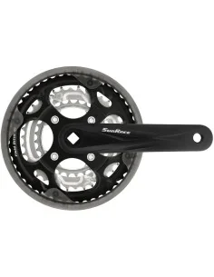 Crankstel 7/8 speed SunRace FCM300 48-38-28T/170mm voor vierkante as - zwart