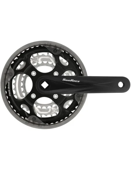 Crankstel 7/8 speed SunRace FCM300 48-38-28T/170mm voor vierkante as - zwart