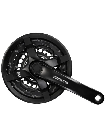 Crankstel 6/7/8 speed Shimano Tourney FC-TY501 met 170mm crankarm 48 x 38 x 28T - zwart