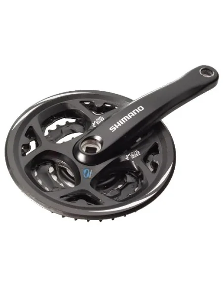 Crankstel 7/8 speed Shimano Altus FC-M311 42/32/22T met kettingrand - zwart