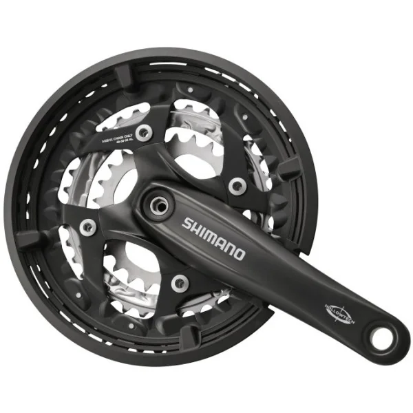 Crankstel 3 x 10 speed Shimano Trekking FC-T521 met 175mm crankarm 48-36-26T Octalink - zwart