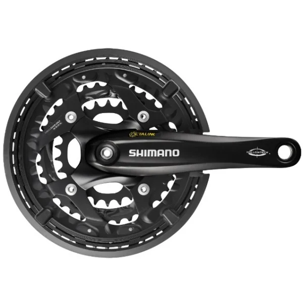 Crankstel 3 x 10 speed Shimano Trekking FC-T521 met 175mm crankarm 48-36-26T Octalink - zwart