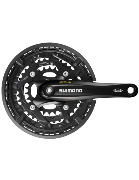 Crankstel 3 x 10 speed Shimano Trekking FC-T521 met 175mm crankarm 48-36-26T Octalink - zwart