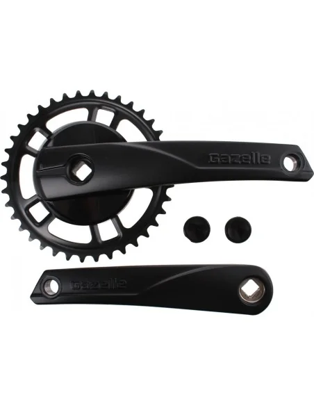 Crankstel 38T Gazelle Strixvaria 170mm crankarm - zwart
