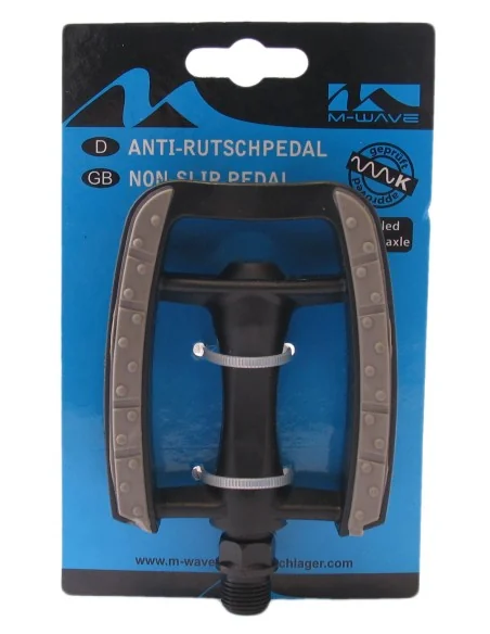 Pedaalset M-Wave anti-slip kunststof - zwart