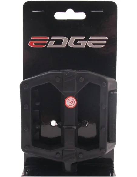 Pedaalset BMX Edge breed kunststof zwart