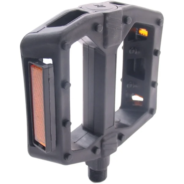 Pedaalset BMX Edge breed kunststof zwart