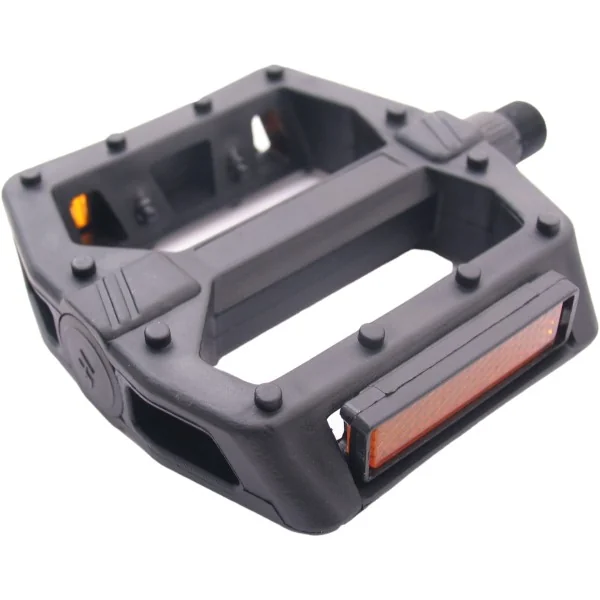 Pedaalset BMX Edge breed kunststof zwart