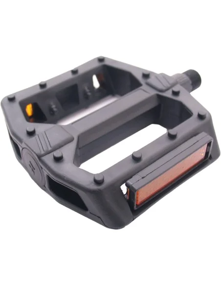 Pedaalset BMX Edge breed kunststof zwart