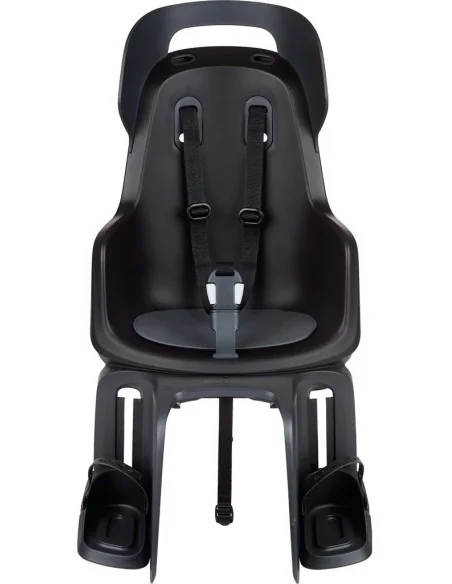 Kinderzitje achter Bobike Go Maxi met dragerbevestiging - urban black