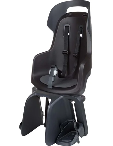 Kinderzitje achter Bobike Go Maxi met dragerbevestiging - urban black