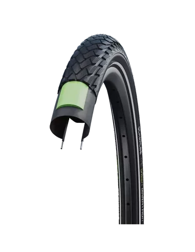 Buitenband Schwalbe Green Marathon GreenGuard 28 x 1.75"/ 47-622mm - zwart met reflectie