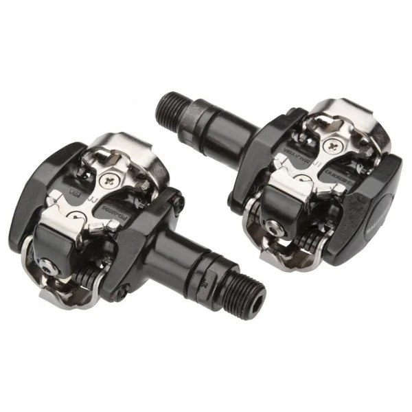 Pedaalset Shimano PD-M505 met plaatjes SM-SH51 - zwart