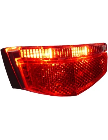 Dragerachterlicht Edge City Slimline - 80mm - incl. batterijen