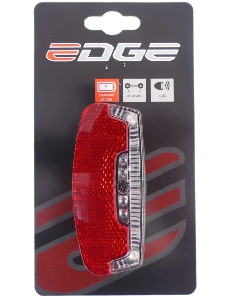 Dragerachterlicht Edge Safe - Led - 80mm incl batterijen