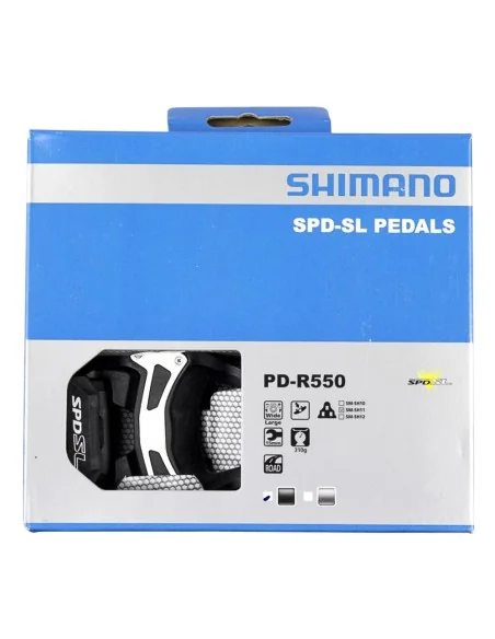 Pedaalset Shimano SPD-SL PDR550 met plaatjes SM-SH11 - zwart