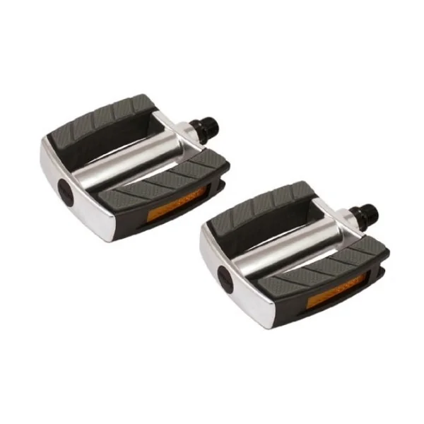 Pedaalset Marwi SP-2828 aluminium huis non-slip - zwart/zilver (op kaart)