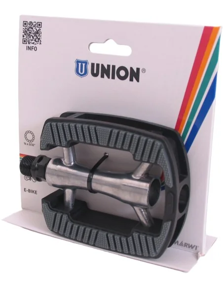 Pedaalset Marwi SP-821 aluminium huis non-slip - zwart / zilver (op kaart)