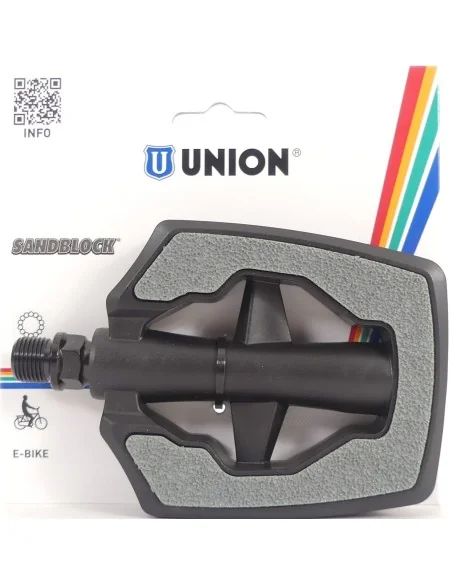 Pedaalset Marwi SP-880 kunststof huis SANDBLOCK® - zwart / grijs (op kaart)