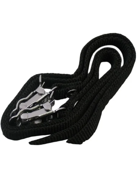 Toeclipsriempjes / pedaalriempjes Edge nylon - zwart