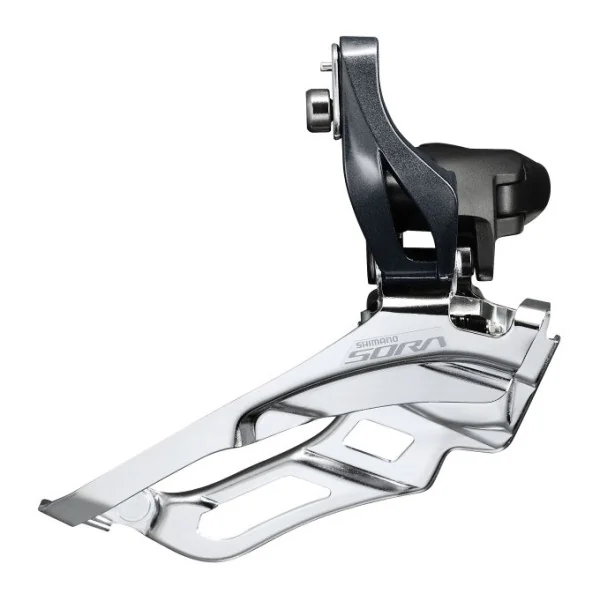 Voorderailleur 3 x 9-speed Shimano Sora FD-R3030 aanlas / down-pull 63-66° - Zwart/Zilver