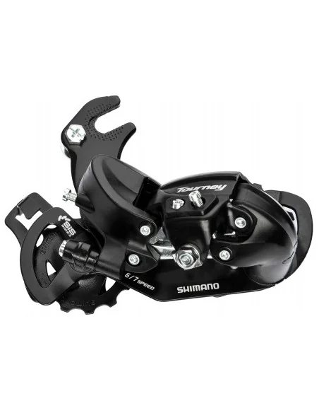 Achterderailleur 6/7-speed Shimano Tourney TY300 met haak (B-Type) - Zwart