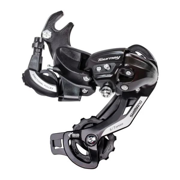 Achterderailleur 6/7-speed Shimano Tourney TY500 met haak (B-Type) - zwart