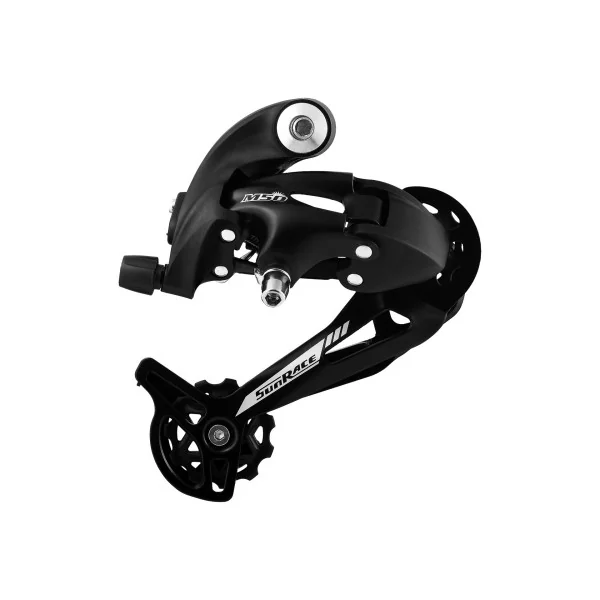 Achterderailleur 7/8-speed Sunrace RDM57 met lange kooi - directe en haak montage - zwart