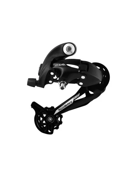 Achterderailleur 7/8-speed Sunrace RDM57 met lange kooi - directe en haak montage - zwart
