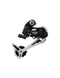 Achterderailleur 9-speed Sunrace RDM91 met lange kooi - directe montage - zilver/zwart