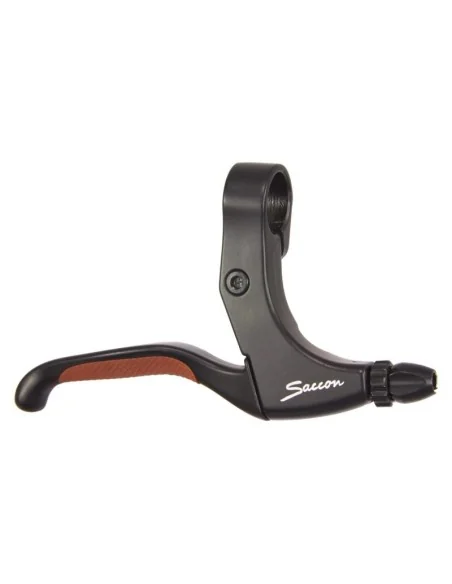 Remgreepset Saccon rollerbrake - zwart met bruine greep