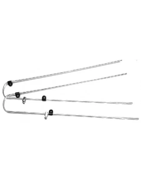 Spatbordstang-set Mirage alu 5mm 45mm 28 met gemonteerde bevestingsmateriaal