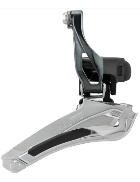 Voorderailleur 2 x 10 speed Shimano Tiagra FD-4700 ø28,6 - ø31,8 mm klem / down-pull 61-66° - 46-53T - Zwart/Zilver