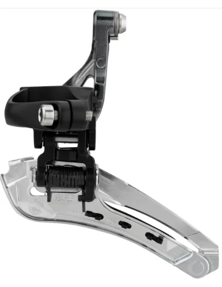 Voorderailleur 2 x 10 speed Shimano Tiagra FD-4700 ø28,6 - ø31,8 mm klem / down-pull 61-66° - 46-53T - Zwart/Zilver