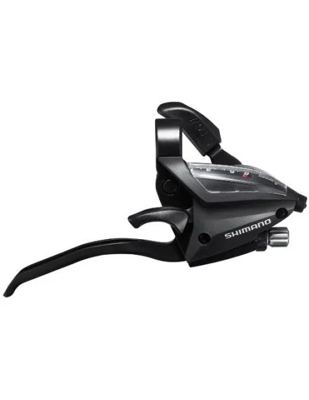 Versteller (rechts) met remhendel 8 speed Shimano ST-EF500-4 - 4 vingers - zwart