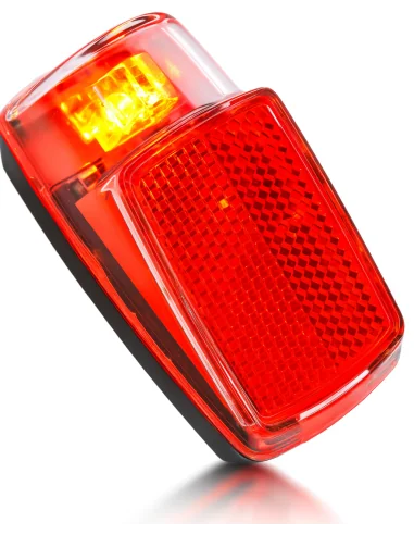 Achterlicht spatbord Edge Vida - 1 led - inclusief batterijen (bulk verpakking)