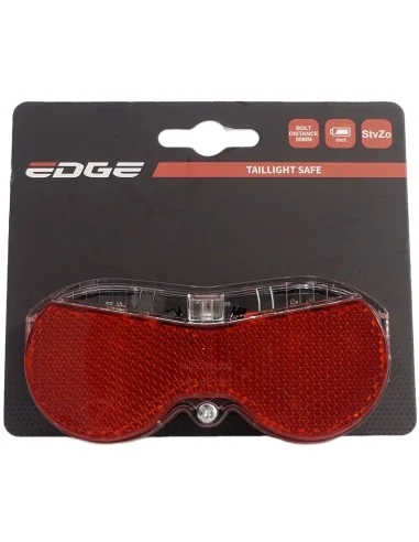 Dragerachterlicht Edge Safe - Led - 80mm incl batterijen