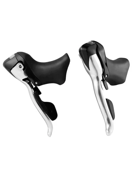 Verstellerset STI 2 x 8 speed Sunrace ST-R81 inclusief binnenkabels - Zwart/Zilver