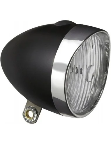 Koplamp Edge Retro 3 Led - Aan/Uit - Incl. Batterijen - zwart/chroom