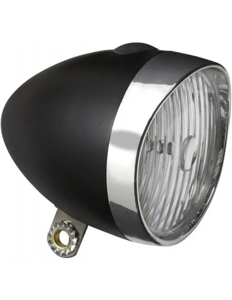 Koplamp Edge Retro 3 Led - Aan/Uit - Incl. Batterijen - zwart/chroom