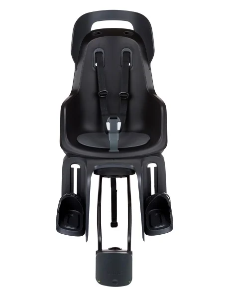 Kinderzitje achter Bobike Go Maxi RS met framebevestiging (FF) en slaapstand - urban black