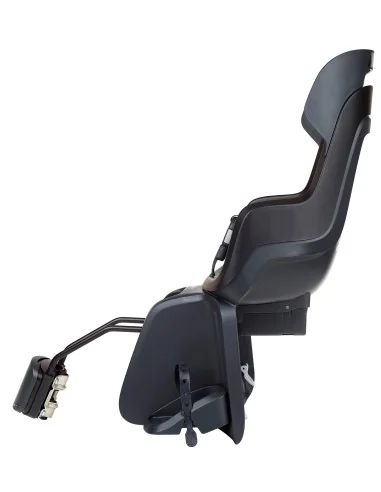Kinderzitje achter Bobike Go Maxi RS met framebevestiging (FF) en slaapstand - urban black