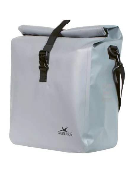 Enkele fietstas Greenlands Urban Style waterproof 1 -18 liter 27 x 49 x 14 cm - licht grijs