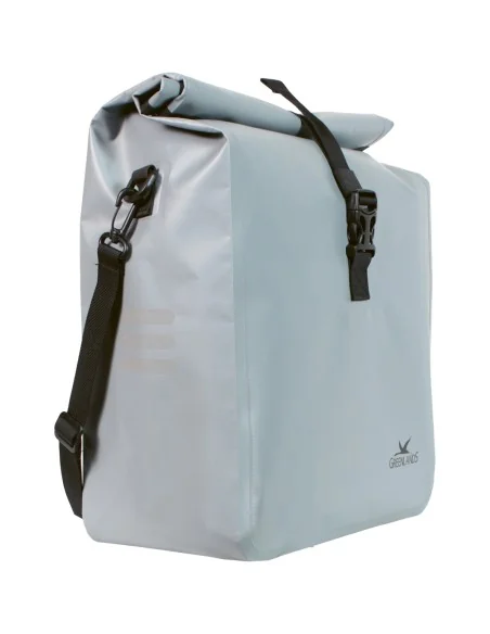 Enkele fietstas Greenlands Urban Style waterproof 1 -18 liter 27 x 49 x 14 cm - licht grijs