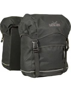 Dubbele fietstas Greenlands 50 liter 32 x 42 x 19 cm (x2) - zwart