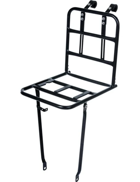 Voordrager Basil Front Carrier L 40 x 28 x 96 cm - glanzend zwart